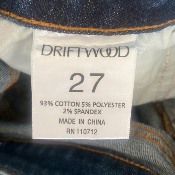 Driftwood Colette Embroidered Denim Boho Cropped Jeans - Picture 12 of 12